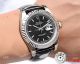 F Factory Clone Rolex Datejust II 41mm Watch Black Dial Black Leather Strap (7)_th.jpg